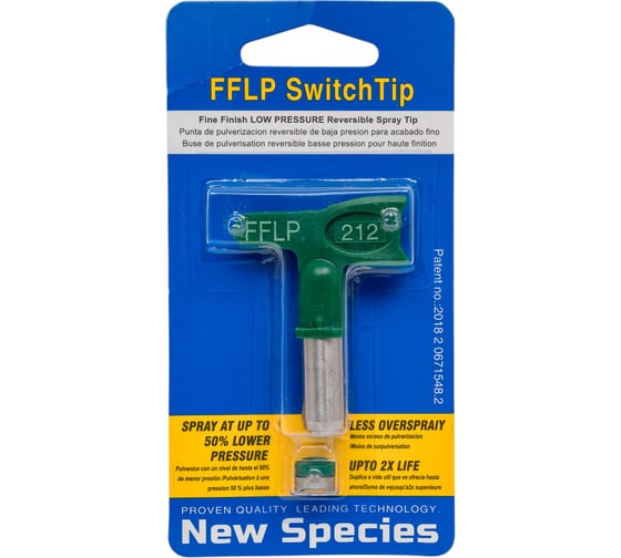 Изображение товара Сопло безвоздушного распыления высокого давления зеленое Dino-Power DP-FFLP-212