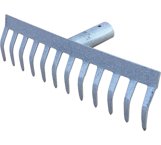 Изображение товара Грабли с прямыми зубьями без черенка Без бренда 14 зубьев, 370х80 мм 76934