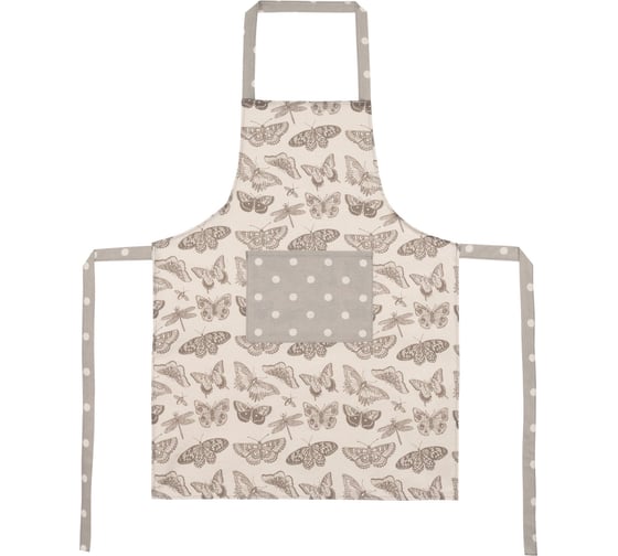 Изображение товара Фартук с карманом женский Guten Morgen Рогожка, Бабочки (60x80 см) ФР-БС-60-80