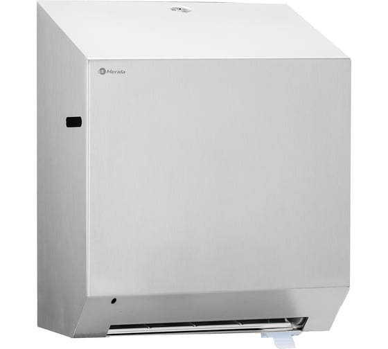 Изображение товара Диспенсер для бумажных полотенец в рулонах автоматик Merida STELLA R металлический, механический, матовый CSM302.R