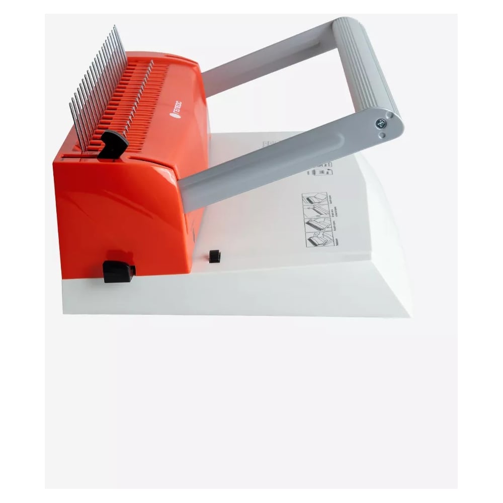 Изображение товара Переплетчик ГЕЛЕОС БП-16 бело-красный для А4 с ручной перфорацией