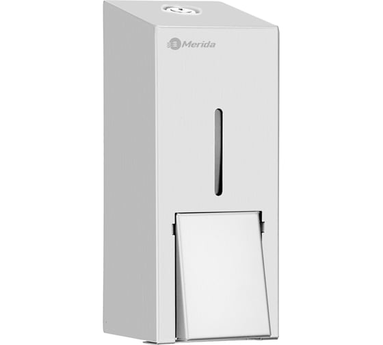 Изображение товара Дозатор для жидкого мыла Merida STELLA R металлический, механический, наливной, матовый, 500 мл DSM102.R