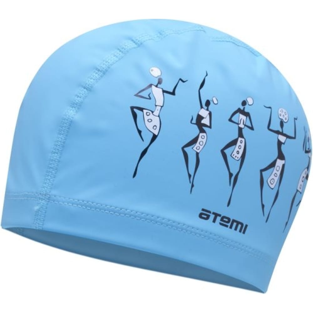 Шапочка для плавания ATEMI шапочка для плавания взрослая объемная с подкладом обхват 54 60 см голубой