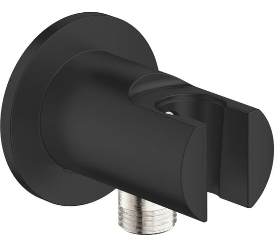 Изображение товара Подключение для душевого шланга GROHE Tempesta с держателем ручного душа, матовый черный 286282431