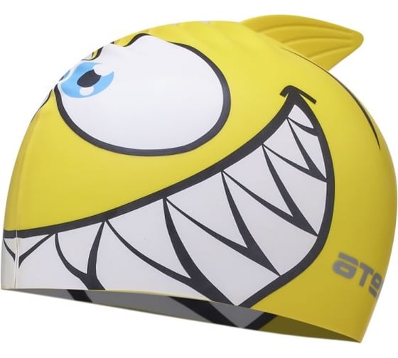 Изображение товара Детская шапочка для плавания ATEMI силикон, желтая, рыбка FC201 00000098104