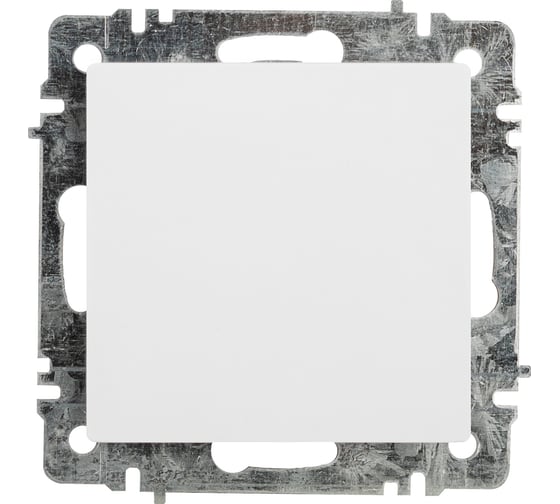 Изображение товара Кнопка Intro Accent 610901 10А/250В, IP20, СУ, AL/CU, белый Б0063602