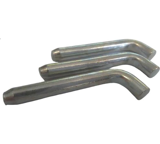 Изображение товара Штифт цилиндрический с изгибом ТРИЗАМ 6x50 мм, сталь, хром, 50 шт. TRZ0537