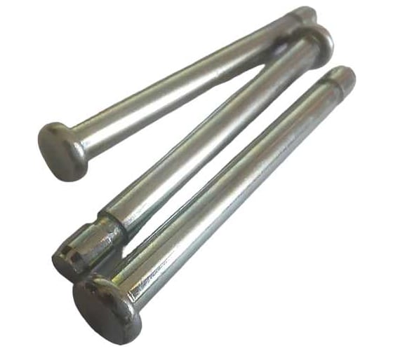 Изображение товара Штифт цилиндрический прямой с одной проточкой ТРИЗАМ 4,8x60 мм сталь оцинкованная, 10 шт. TRZ0532