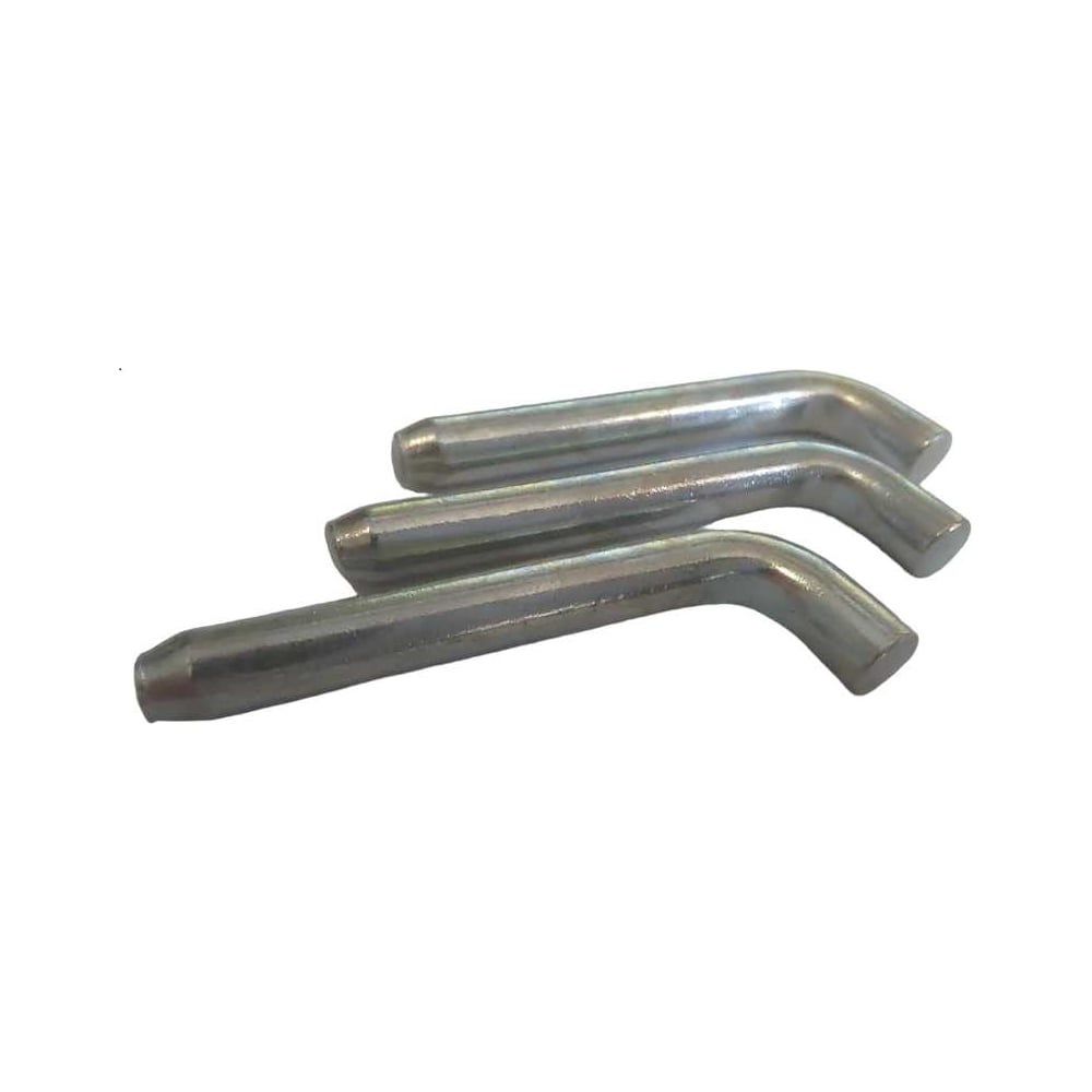 Изображение товара Штифт цилиндрический с изгибом ТРИЗАМ 6x50 мм, сталь, цинк, 20 шт.