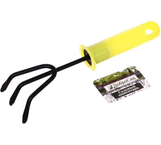 Изображение товара Рыхлитель 3-х зубчатый Добросад "Чиполино" 20х7,5см пластиковая ручка 718-017