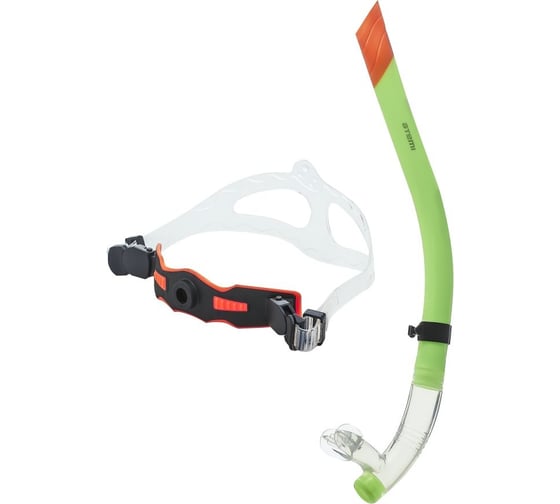 Изображение товара Трубка для плавания ATEMI 305 фронтальная, тренировочная р-р M/L, лайм 00000110462