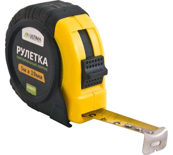 Изображение товара Рулетка Ultima Lite, 5мх19мм, обрезиненный пластиковый корпус, 131031
