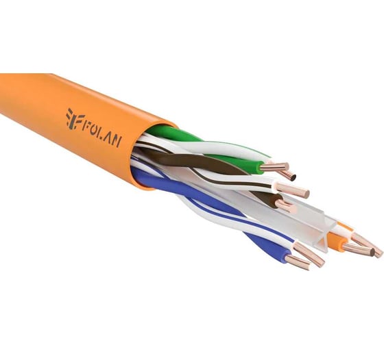 Изображение товара Кабель Folan Кабель U/UTP Cat 6 ZH нг(А)-HF 4x2х0,57 305 м U42057ZHHF