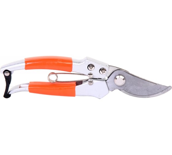Изображение товара Секатор плоскостной Добросад 8" (20см) "Дачник" гальваническое покрытие, алюминиевые комбинированный ручки 710-026