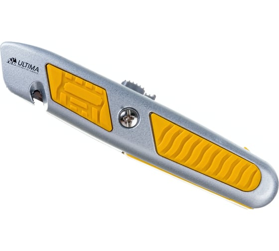 Изображение товара Нож Ultima 18 мм, трапециевидное лезвие, металлический обрезиненный корпус 119032