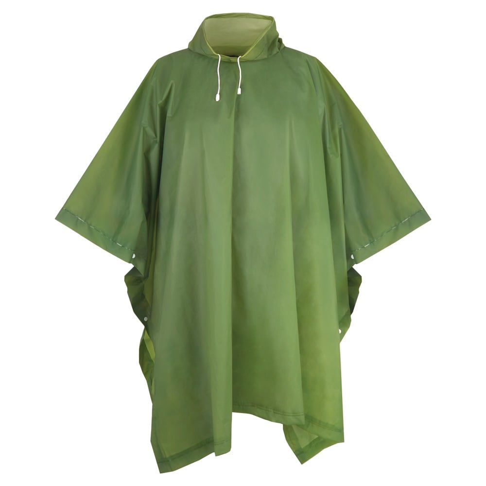 Изображение товара Дождевик Komfi ПОНЧО EVA, зеленый, с чехлом, универсальный, взрослый