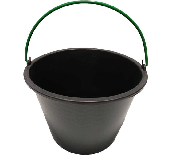 Изображение товара Ведро строительное ООО РВ Пласт Стандарт 12 л, с обрезиненной ручкой 0080