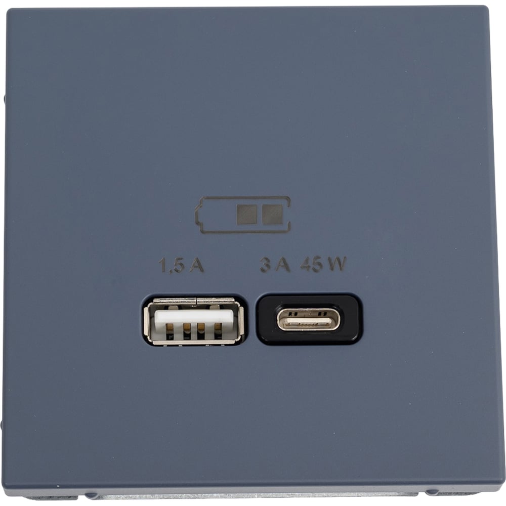 Изображение товара USB розетка Type C и USB A система Electric ArtGallery 45Вт механика GAL000729