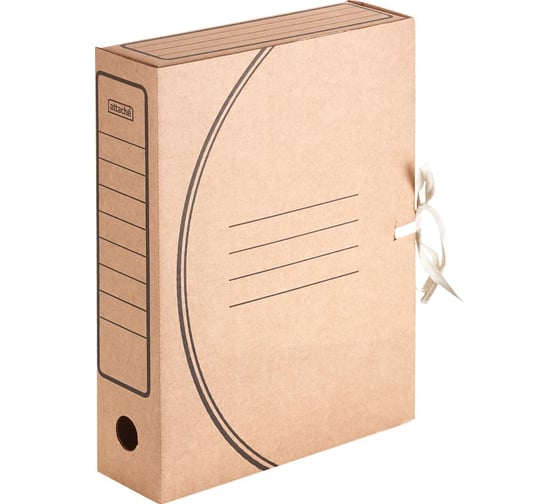 Изображение товара Архивный короб Attache Economy с завязками 75мм, 5 шт в упаковке 809770