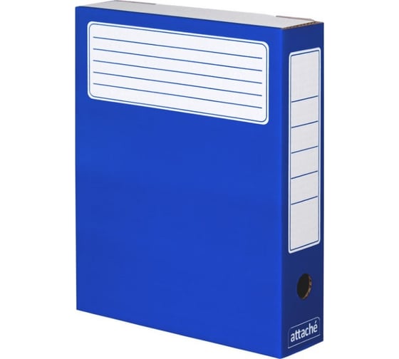 Изображение товара Архивный короб Attache синий гофрокартон, 5 шт в упаковке 632311