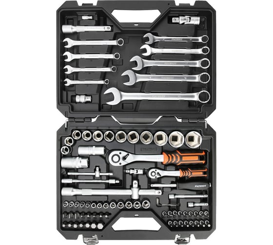 Изображение товара Набор автоинструмента PATRIOT SSP-82, 1/2+1/4 DR (82 пр.), Cr-V 350004505