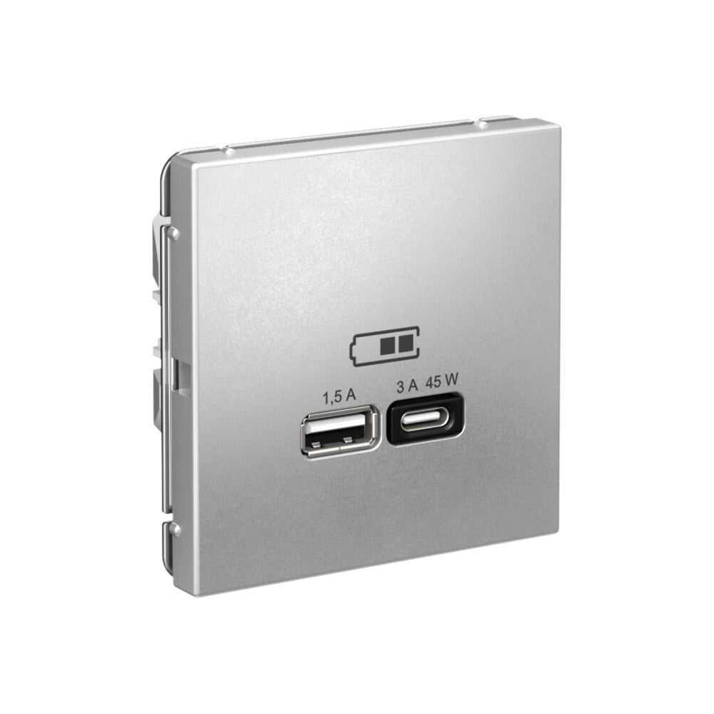 Изображение товара USB розетка A + тип-C Systeme Electric ArtGallery 45Вт высокоскоростная зарядка QC PD