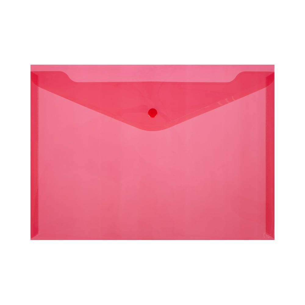Прозрачная папка-конверт Attache папка на молнии с 3 х сторон а4 450мкм прозрачная с синим кантом