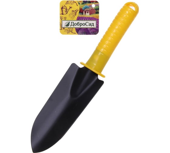 Изображение товара Совок посадочный Добросад "Чиполино" 22х6,5 см пластиковая ручка 718-018