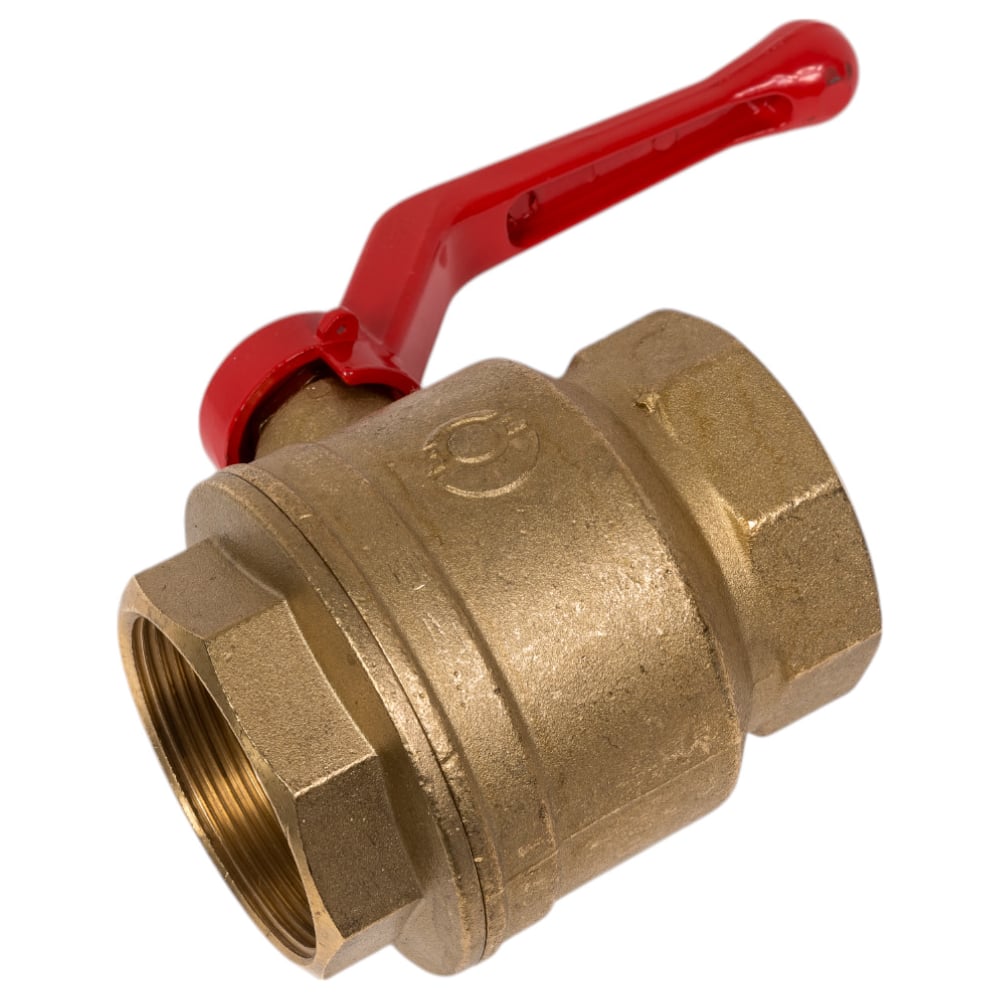 Кран шаровой Valfex N/P59 бирка для воды, 2" ВР/ВР, ручка рычаг, латунный 11Б27фт1М VF.214.LR1.200.N/P59.Bir