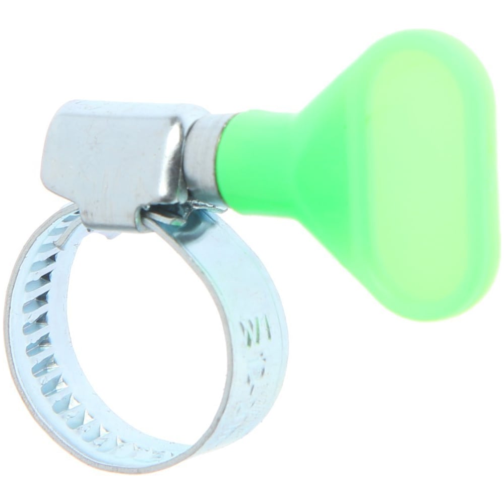 Изображение товара Хомут с барашком GRIALE несквозная просечка 10 штук диаметр 12-20 мм