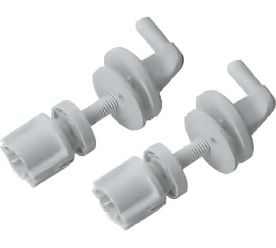 Изображение товара Комплект крепежа сиденья GRIALE длина крепления: 8 см, резьба пластиковой шпильки: 0,8 мм, диаметр шайбы 37 мм КР-03