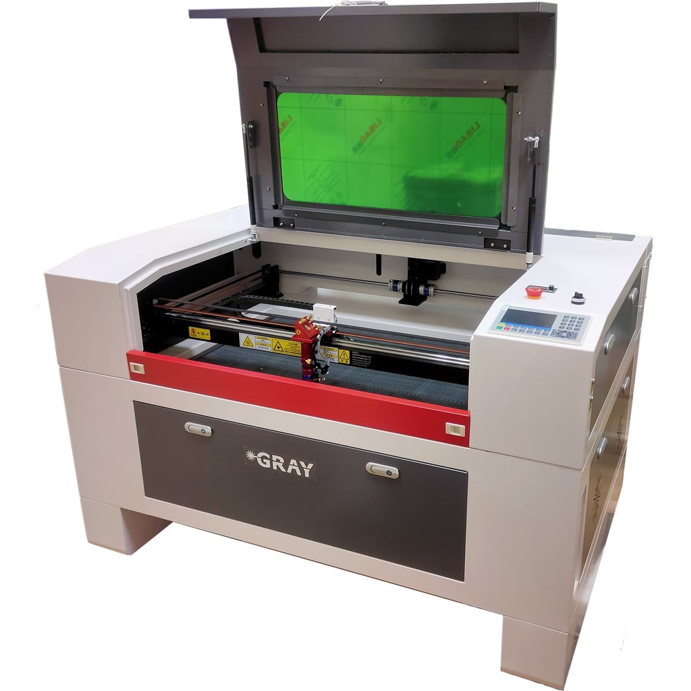 Изображение товара Лазерный CO2 станок GRAY 9060 X 90х60 см, мощность 130 Вт, Ruida