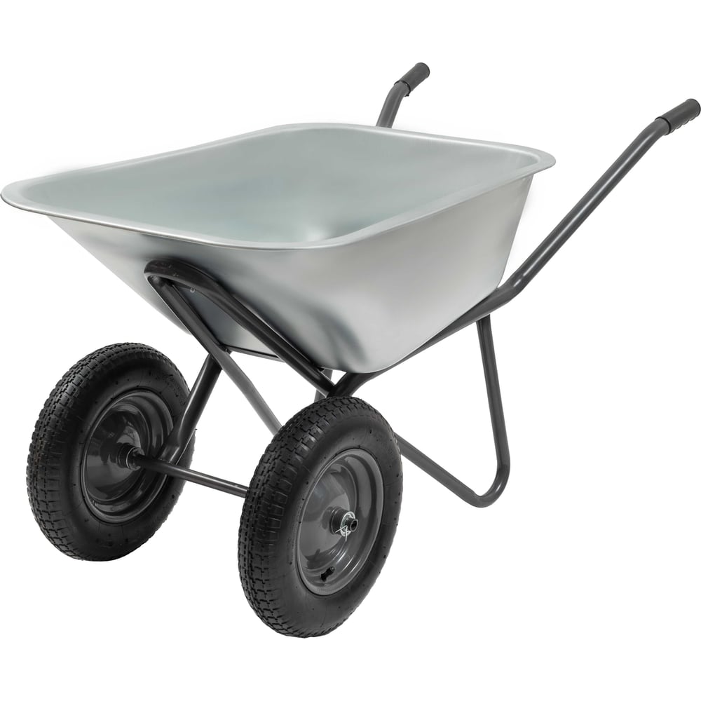 Изображение товара Двухколесная усиленная тачка Gigant ZAW-05 с оцинкованным кузовом 110л профессиональная