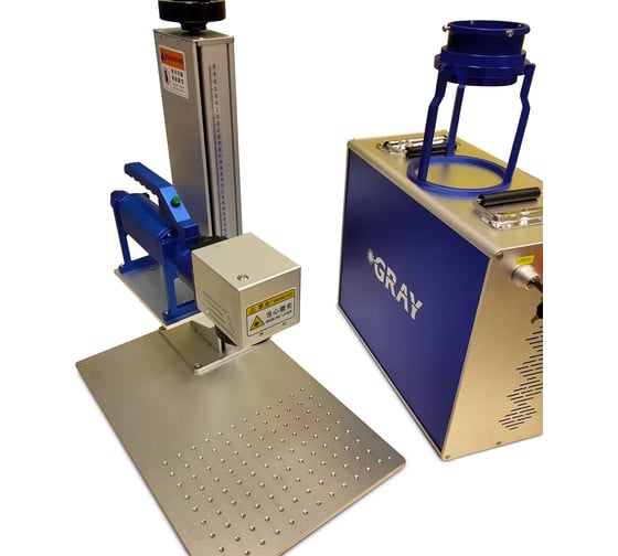 Изображение товара Лазерный маркер GRAY 50W волоконный по металлу XJ-50 Handle Hybrid, излучатель JPT, LM-1124-JPT_24AB