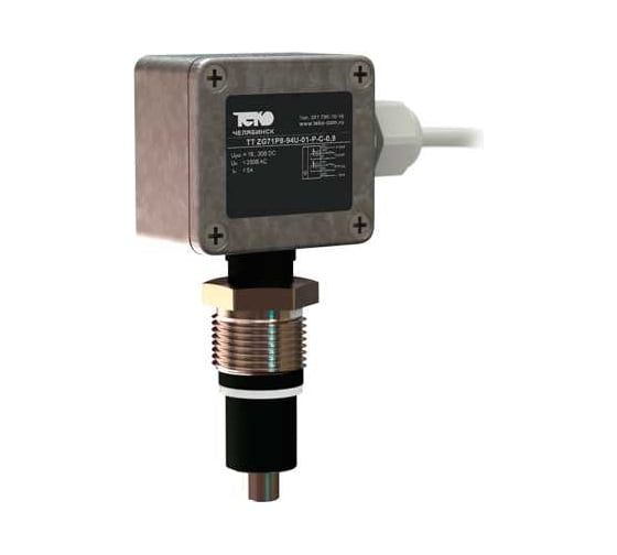 Изображение товара Датчик реле-температуры ТЕКО TT ZG71P8-94U-01-P-C-0,9, корпус алюминий 64х35х136, +10/+14/+3/+7, 18…30 В DC,IР68,-40...+110,кабель 0,9м, 00-00038609