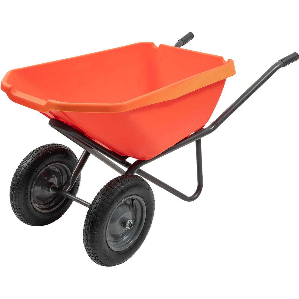 Изображение товара Двухколесная усиленная тачка Gigant с пластиковым кузовом 110л ZAW-06