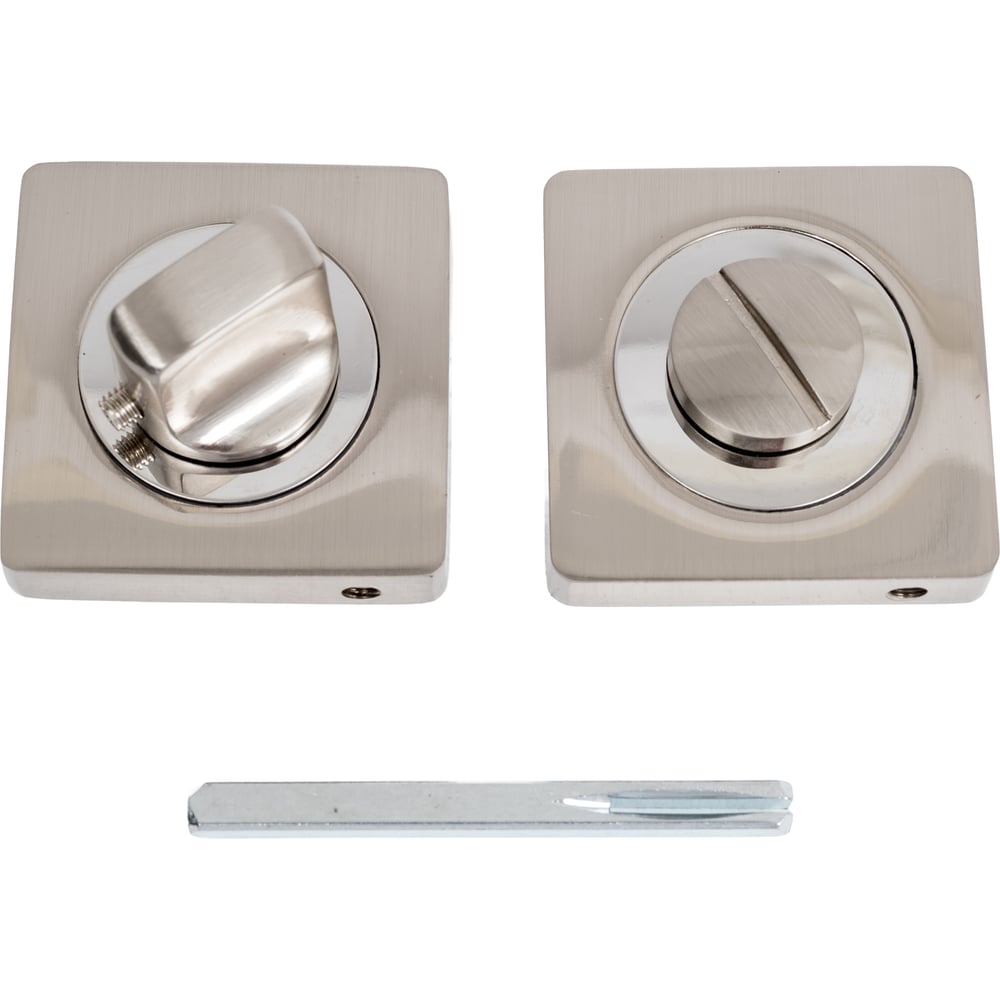 Изображение товара Завертка дверная PAULINIDOR BK AL 02 B2C для межкомнатных дверей никель матовый