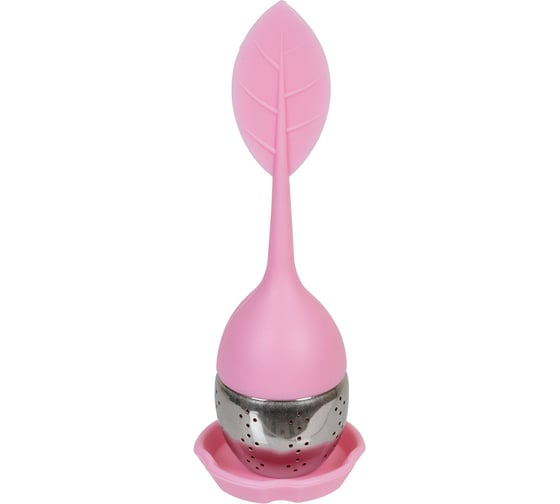 Изображение товара Сито для заваривания чая S-CHIEF нержавеющая сталь, силикон, 4х15 см, 1 шт., SHF-0341 №04 розовый 708592