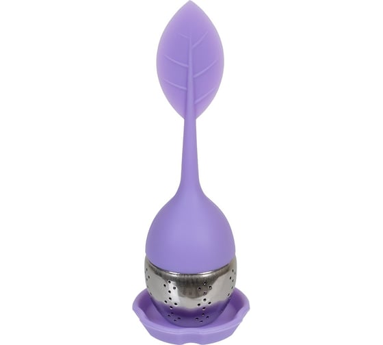 Изображение товара Сито для заваривания чая S-CHIEF нержавеющая сталь, силикон, 4х15 см, 1 шт., SHF-0341 №05 сиреневый 708593