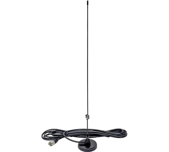Изображение товара Автомобильная антенна FLIGHT VU-1510 (144/430 МГц) 2,15 дБ на магнитном основании 00028161