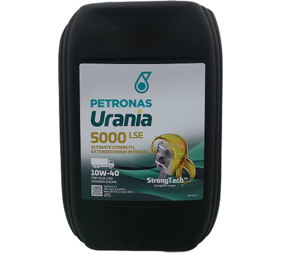 Изображение товара Моторное масло Petronas URANIA 5000 LSE  синтетическое 10W-40 CI-4 20 л 71711RK1EU