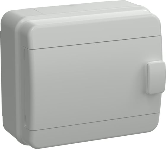 Изображение товара Корпус IEK TEKFOR КМПн-8 IP65, серый, непрозрачная дверь, пластиковый TF5-KP73-N-08-65-K03-K03