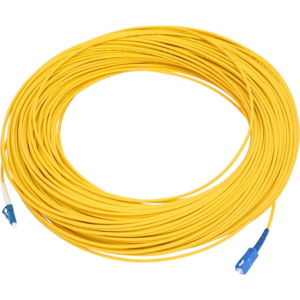 Изображение товара Оптический патч-корд TopLAN симплексный LC-SC SM 9/125 100м желтый
