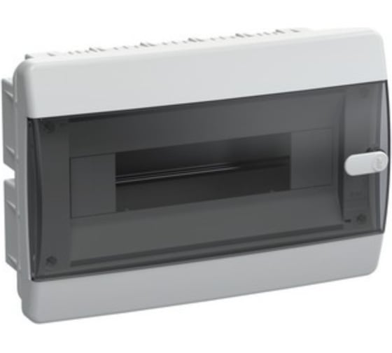 Изображение товара Корпус IEK UNION Compact ЩРВ-П-12 IP41, черная прозрачная дверь, пластиковый  UIC-KP12-V-12-41-K01