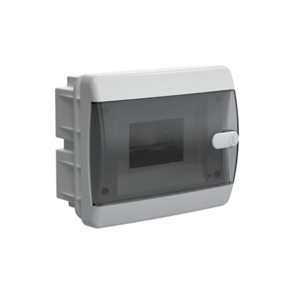Изображение товара Корпус IEK UNION Compact ЩРВ-П-6 IP41, черная прозрачная дверь, пластиковый  UIC-KP12-V-06-41-K01