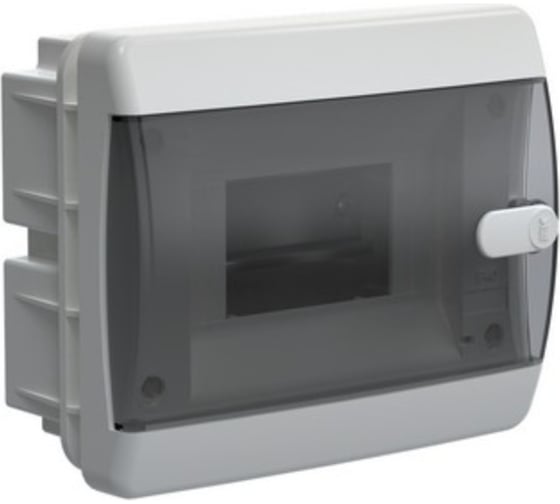 Изображение товара Корпус IEK UNION Compact ЩРВ-П-6 IP41, черная прозрачная дверь, пластиковый  UIC-KP12-V-06-41-K01