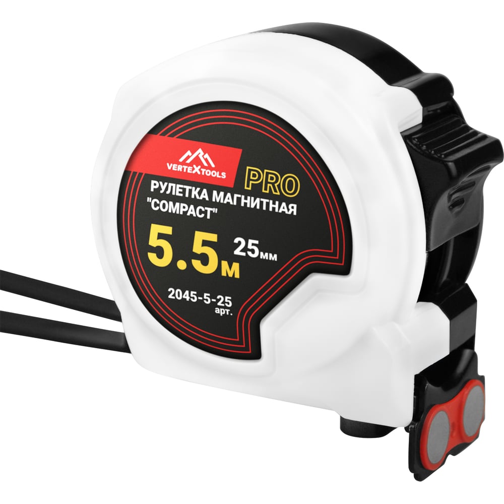Изображение товара Магнитная измерительная рулетка COMPACT 5.5x25 мм для профессионалов и любителей