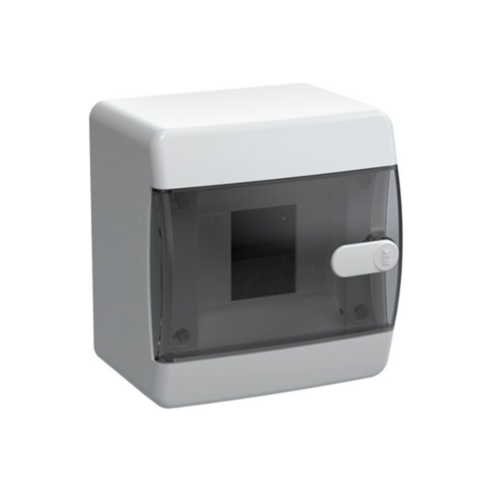 Изображение товара Корпус IEK UNION Compact ЩРН-П-4 IP41, черная прозрачная дверь, пластиковый UIC-KP12-N-04-41-K01