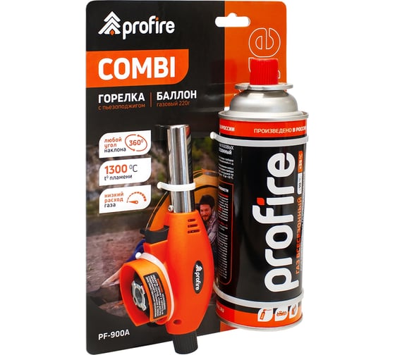 Изображение товара Комплект горелки с баллончиком PROFIRE COMBI PF-900A 00-00004576