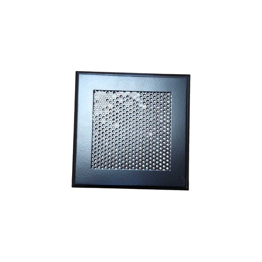 Изображение товара Решетка вентиляционная 400x400 мм металлическая на магнитах черная матовая